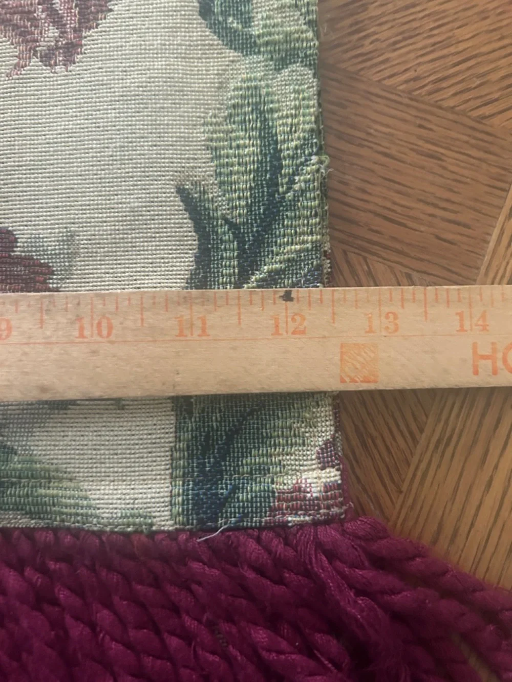 Vintage Floral Tapestry Table Runner